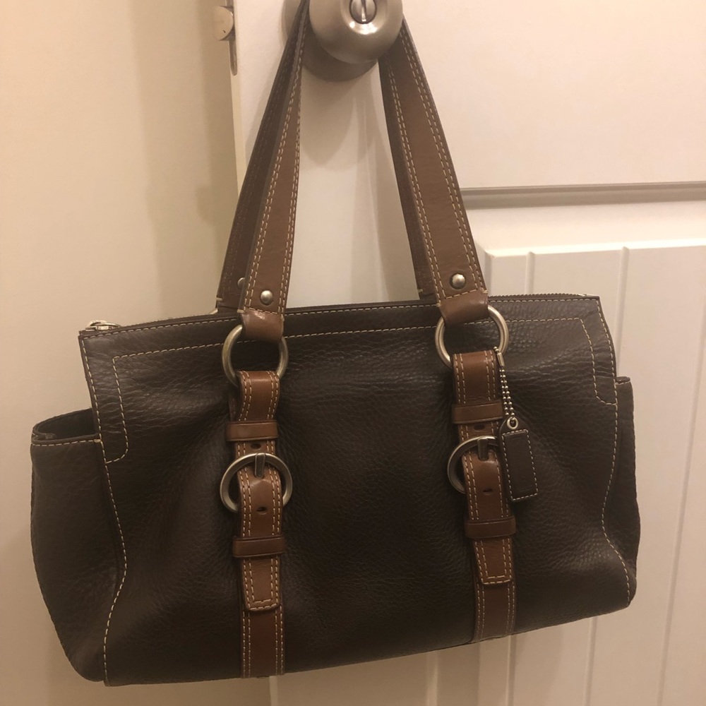 Coach F10887 Brown Shoulder Bag